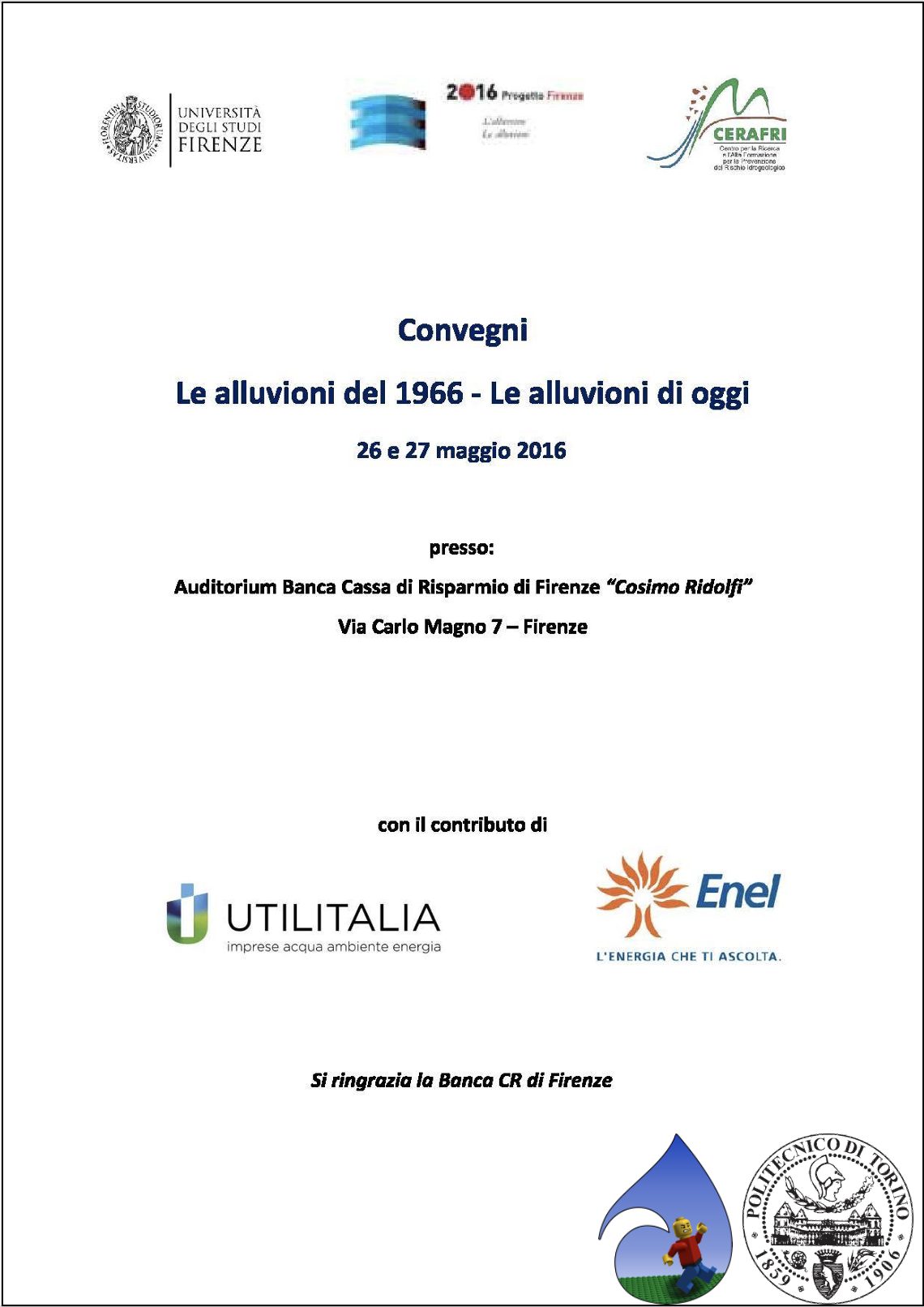 Convegni: "Le alluvioni del 1966 - Le alluvioni di oggi"